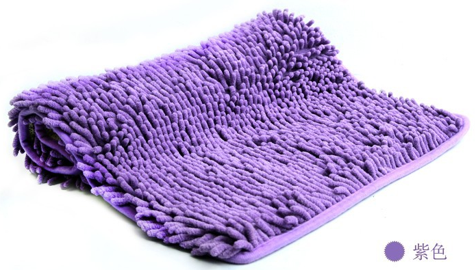 Bathroom/Bedroom fast dry Mat/carpet 400cm x 60cm Purple - Click Image to Close